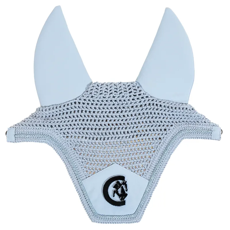 Kentucky Wellington 3D Logo Soundless Fly Veil - Light Blue-1