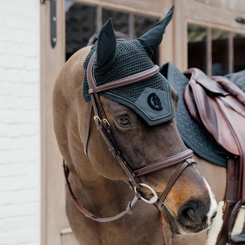 Kentucky Wellington 3D Logo Fly Veil - Pine Green-1