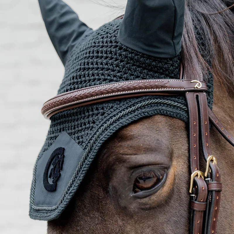 Kentucky Wellington 3D Logo Fly Veil - Pine Green-5