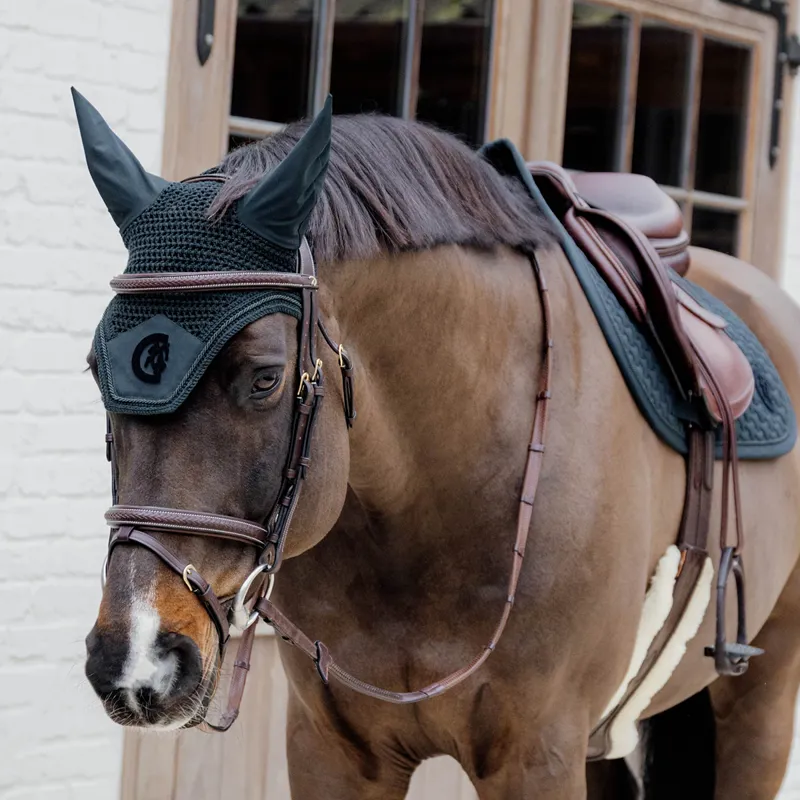 Kentucky Wellington 3D Logo Fly Veil - Pine Green-6