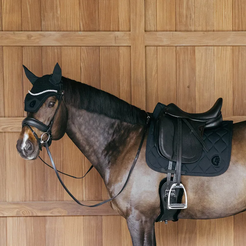 Kentucky 3D Logo Wave Dressage Saddlecloth - Black-4