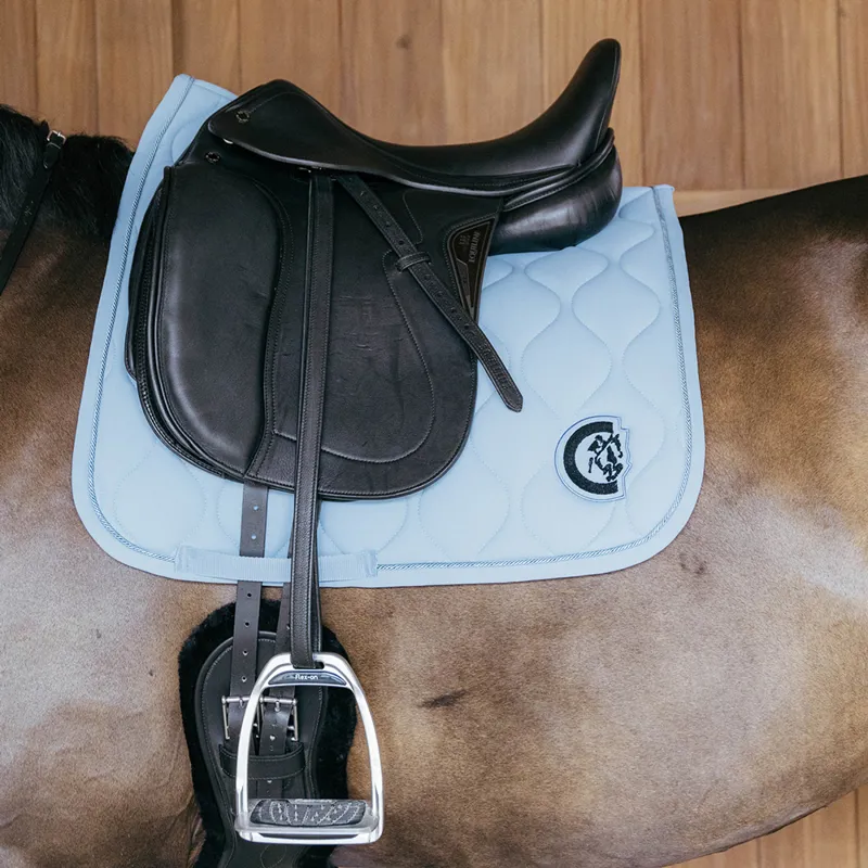 Kentucky 3D Logo Wave Dressage Saddlecloth - Light Blue