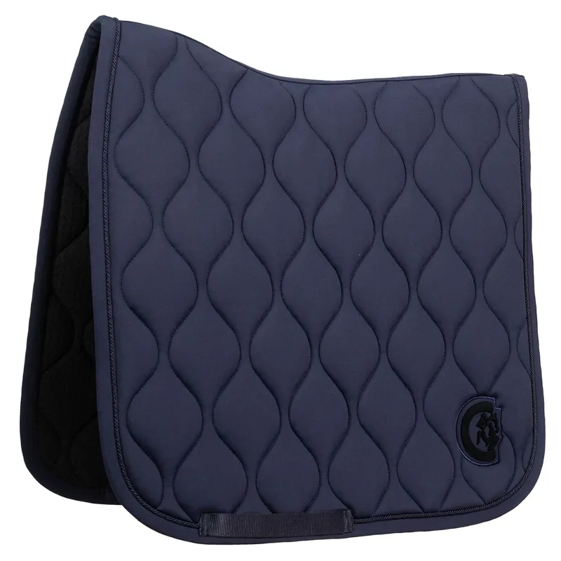 Kentucky 3D Logo Wave Dressage Saddlecloth - Navy-4