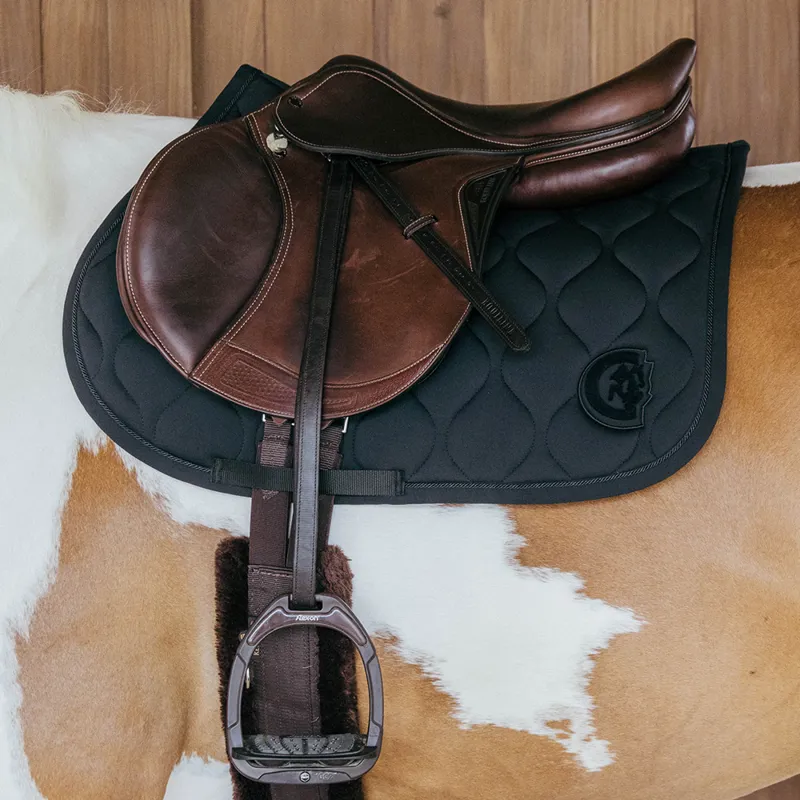 Kentucky 3D Logo Wave Jump Saddlecloth - Black-1