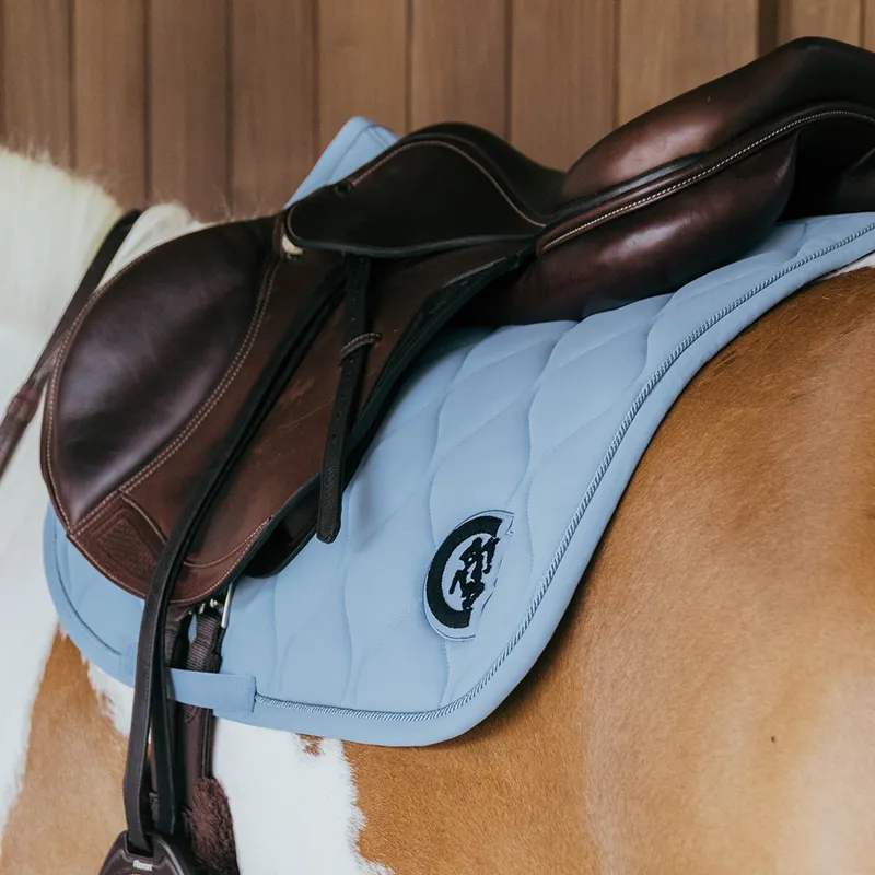 Kentucky 3D Logo Wave Jump Saddlecloth - Light Blue-4