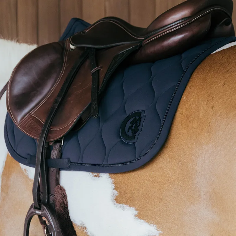 Kentucky 3D Logo Wave Jump Saddlecloth - Navy-3