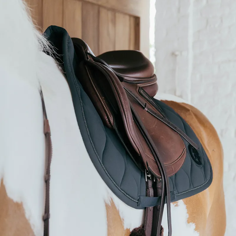 Kentucky 3D Logo Wave Jump Saddlecloth - Pine Green-3