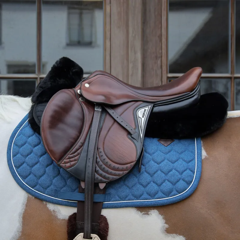 Kentucky Sheepskin Absorb Quilted Half Pad - Black-1