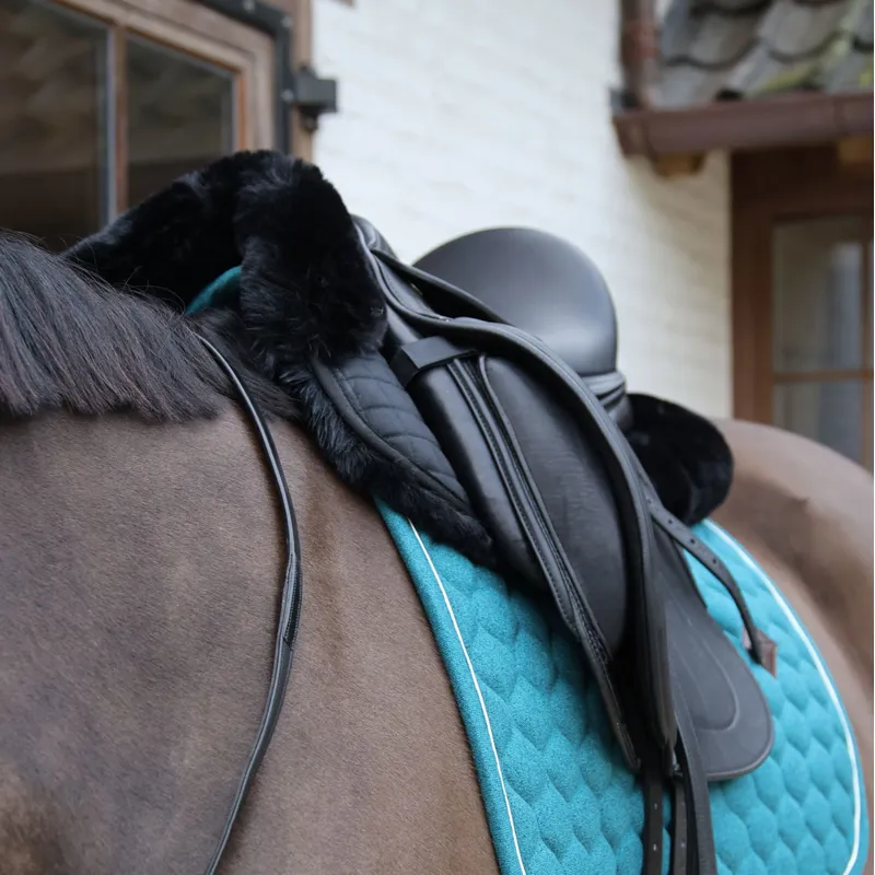 Kentucky Sheepskin Absorb Quilted Half Pad - Black-2