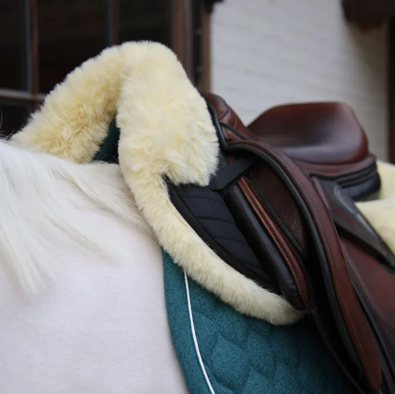 Kentucky Sheepskin Absorb Quilted Half Pad - Natural-1