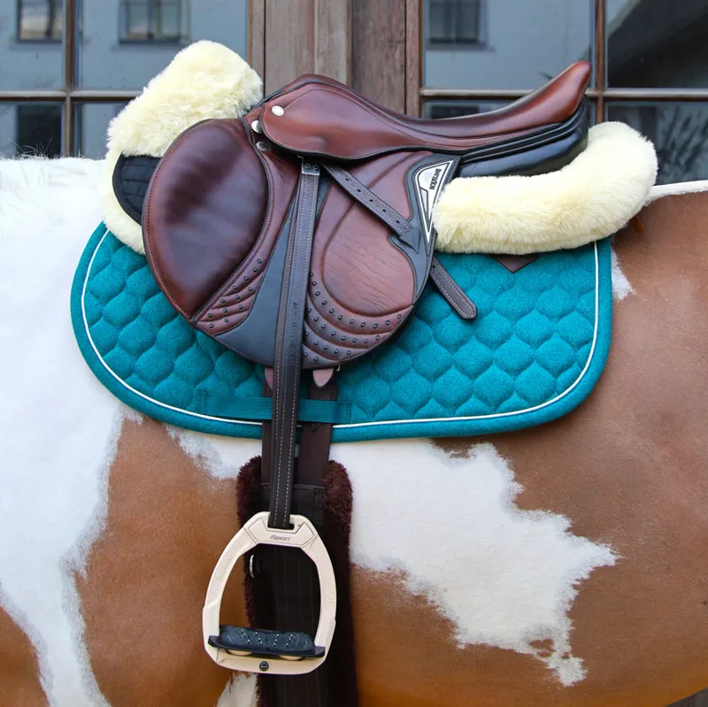 Kentucky Sheepskin Absorb Quilted Half Pad - Natural-2