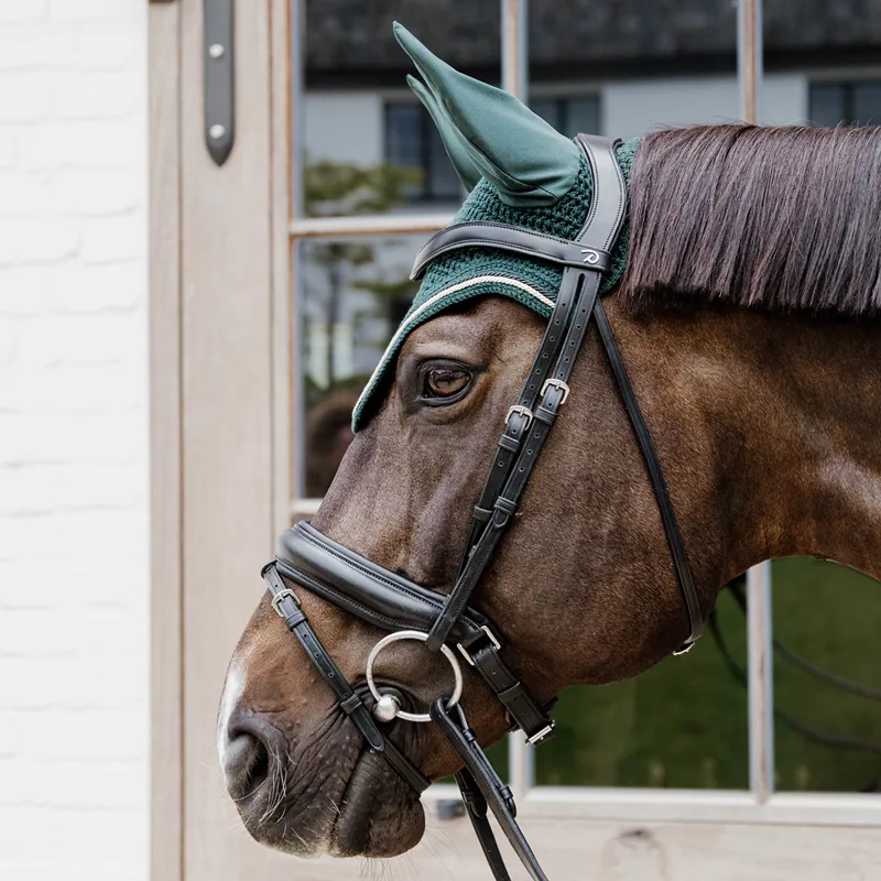 Kentucky Wellington Diamond Rope Fly Veil - Pine Green-1