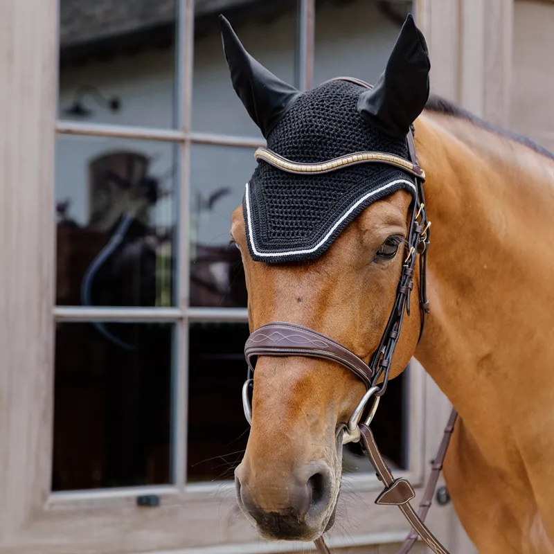 Kentucky Wellington Diamond Rope Fly Veil - Black