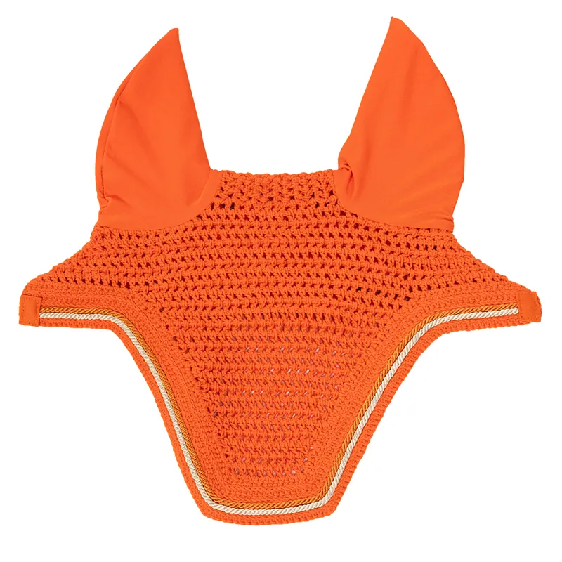 Kentucky Wellington Diamond Rope Fly Veil - Orange-2