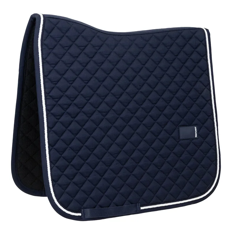 Kentucky Horsewear Diamond Rope Dressage Saddlecloth - Navy-1