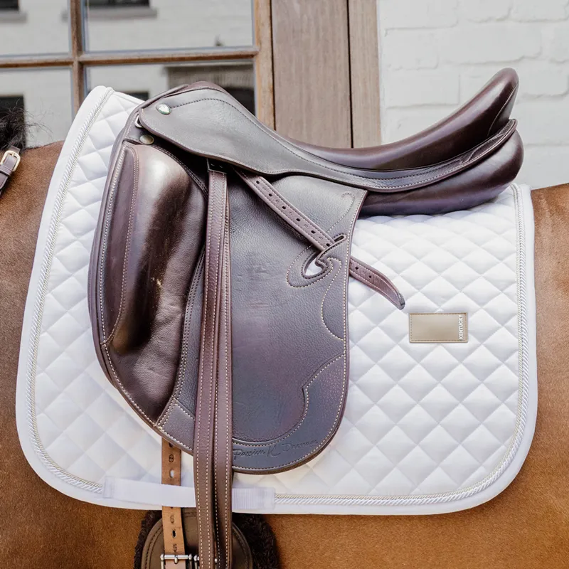 Kentucky Horsewear Diamond Rope Dressage Saddlecloth - White
