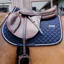 Kentucky Horsewear Diamond Rope Jump Saddlecloth - Navy
