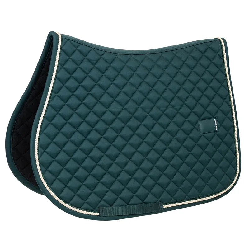Kentucky Horsewear Diamond Rope Jump Saddlecloth - Pine Green-1