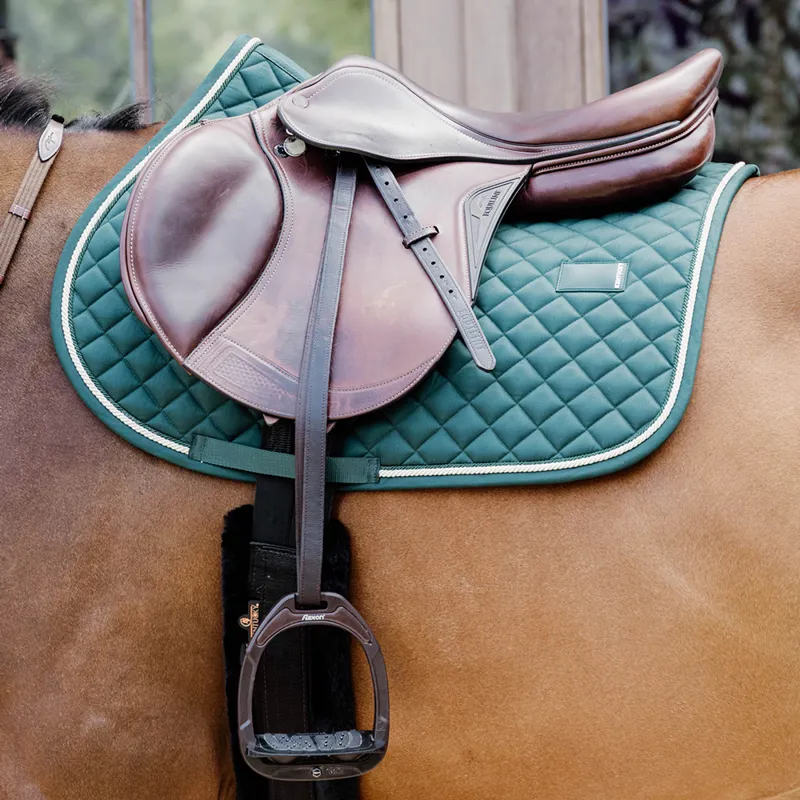 Kentucky Horsewear Diamond Rope Jump Saddlecloth - Pine Green