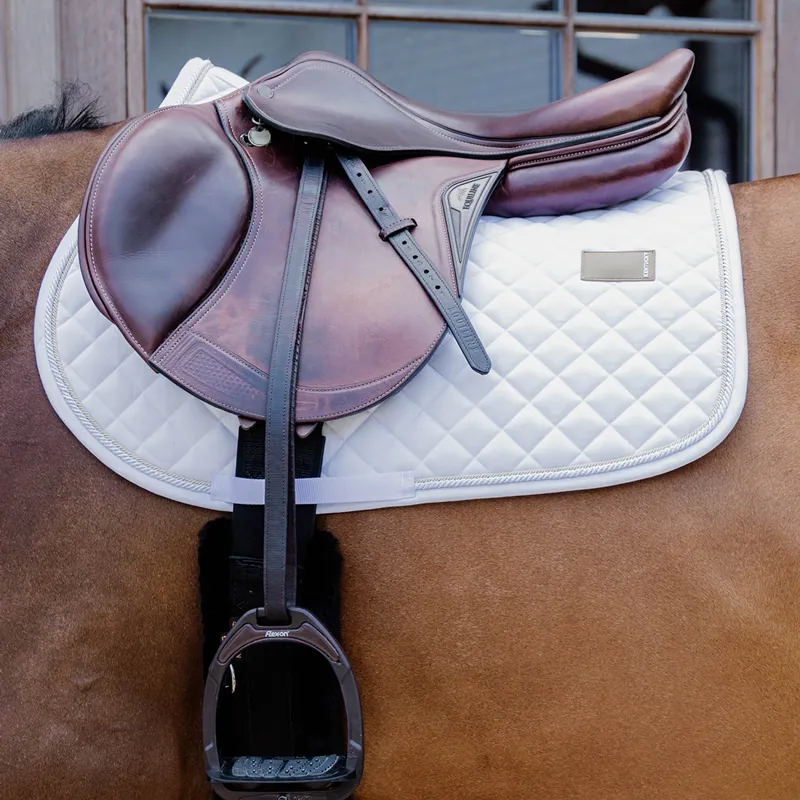 Kentucky Horsewear Diamond Rope Jump Saddlecloth - White