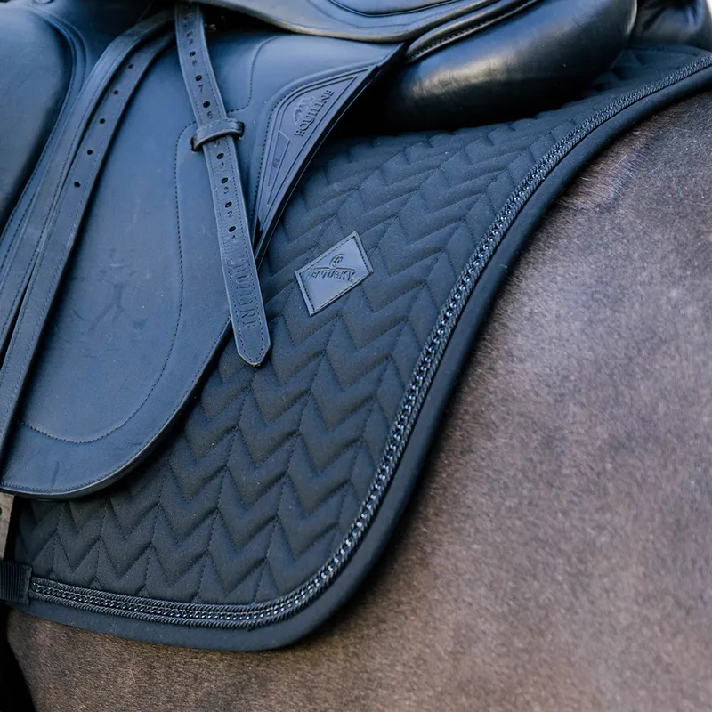 Kentucky Metal Chain Dressage Saddlecloth - Black-3