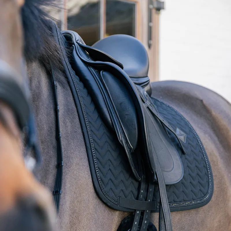 Kentucky Metal Chain Dressage Saddlecloth - Black-5