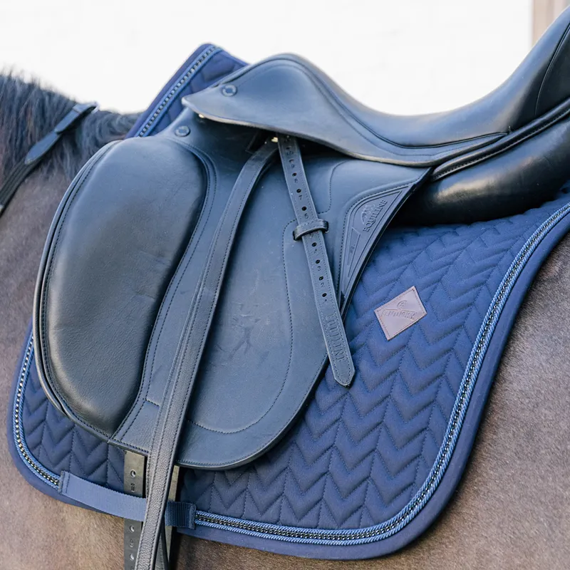 Kentucky Metal Chain Dressage Saddlecloth - Navy-5
