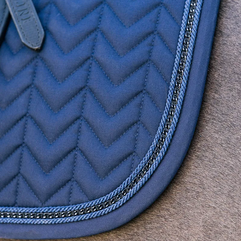 Kentucky Metal Chain Dressage Saddlecloth - Navy-6