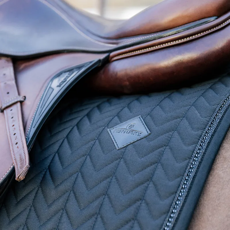 Kentucky Metal Chain Jump Saddlecloth - Black-3