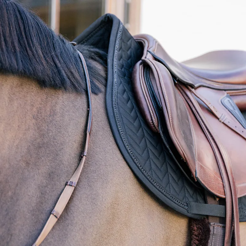 Kentucky Metal Chain Jump Saddlecloth - Black-4