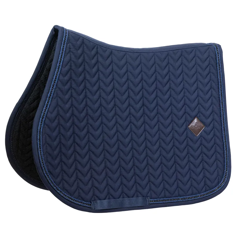 Kentucky Metal Chain Jump Saddlecloth - Navy