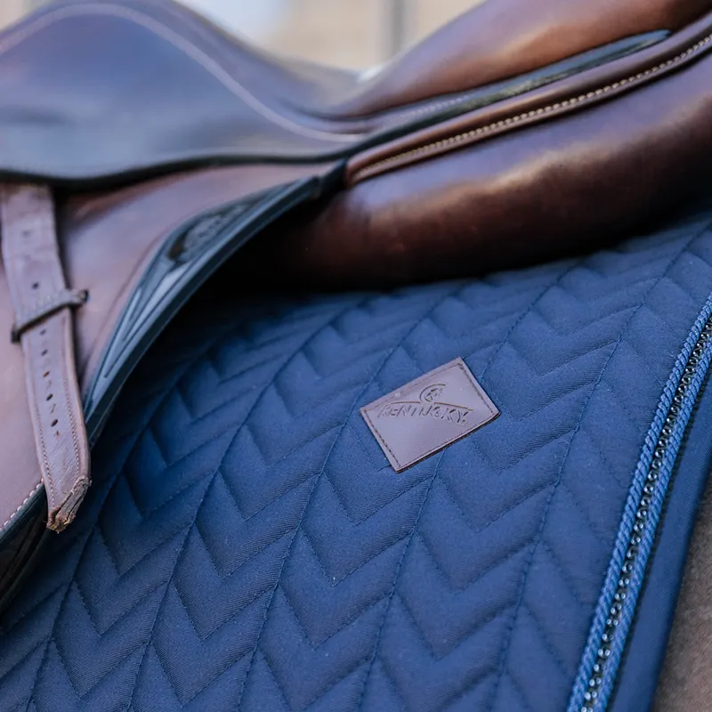 Kentucky Metal Chain Jump Saddlecloth - Navy-5