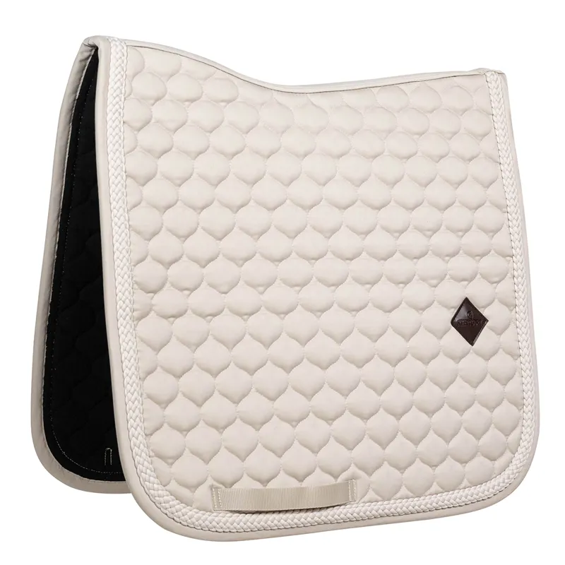 Kentucky Plaited Cord Dressage Saddlecloth - Beige