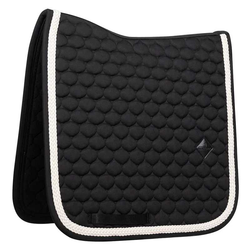 Kentucky Plaited Cord Dressage Saddlecloth - Black