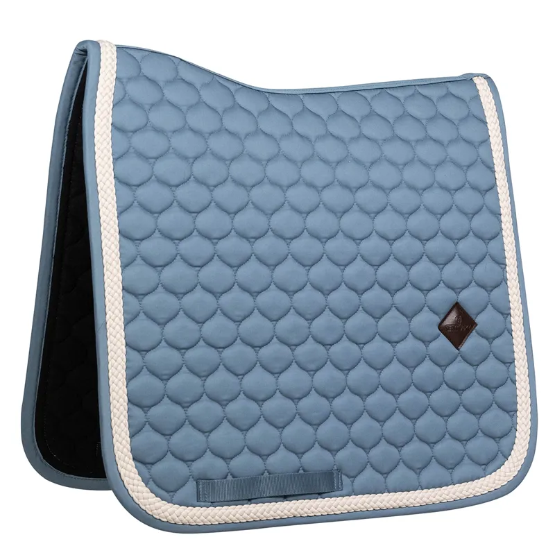 Kentucky Plaited Cord Dressage Saddlecloth - Light Blue