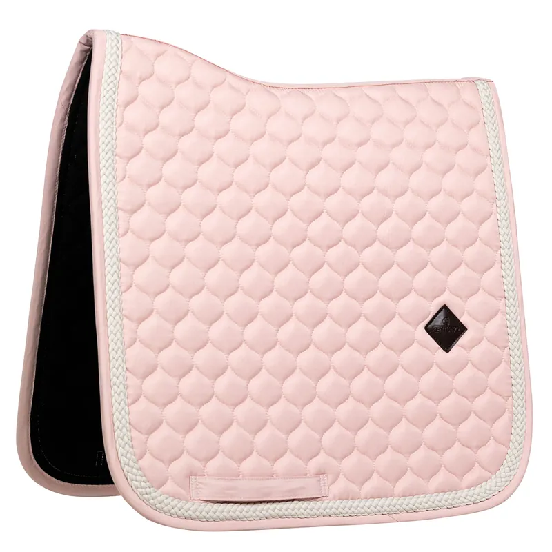 Kentucky Plaited Cord Dressage Saddlecloth - Light Rose