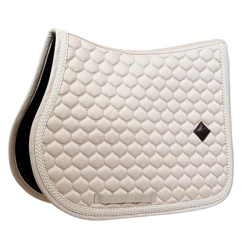 Kentucky Plaited Cord Jumping Saddlecloth - Beige