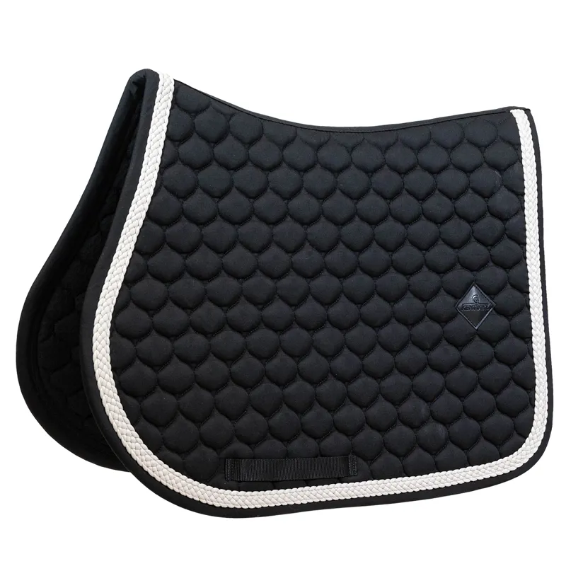 Kentucky Plaited Cord Jumping Saddlecloth - Black