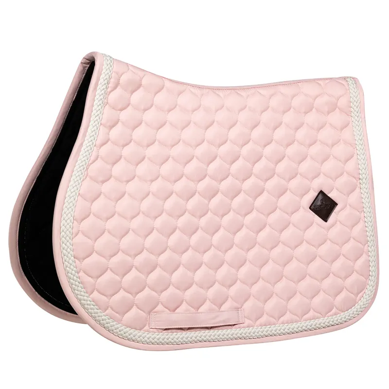 Kentucky Plaited Cord Jumping Saddlecloth - Light Rose