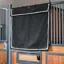 Kentucky Waterproof Short Classic Stable Curtain - Black/Silver/White
