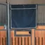 Kentucky Waterproof Short Classic Stable Curtain - Navy/Silver/White