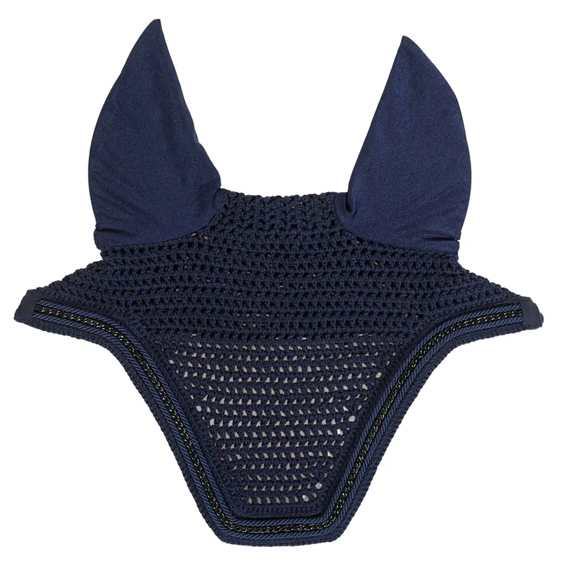 Kentucky Wellington Metal Chain Fly Veil - Navy-1