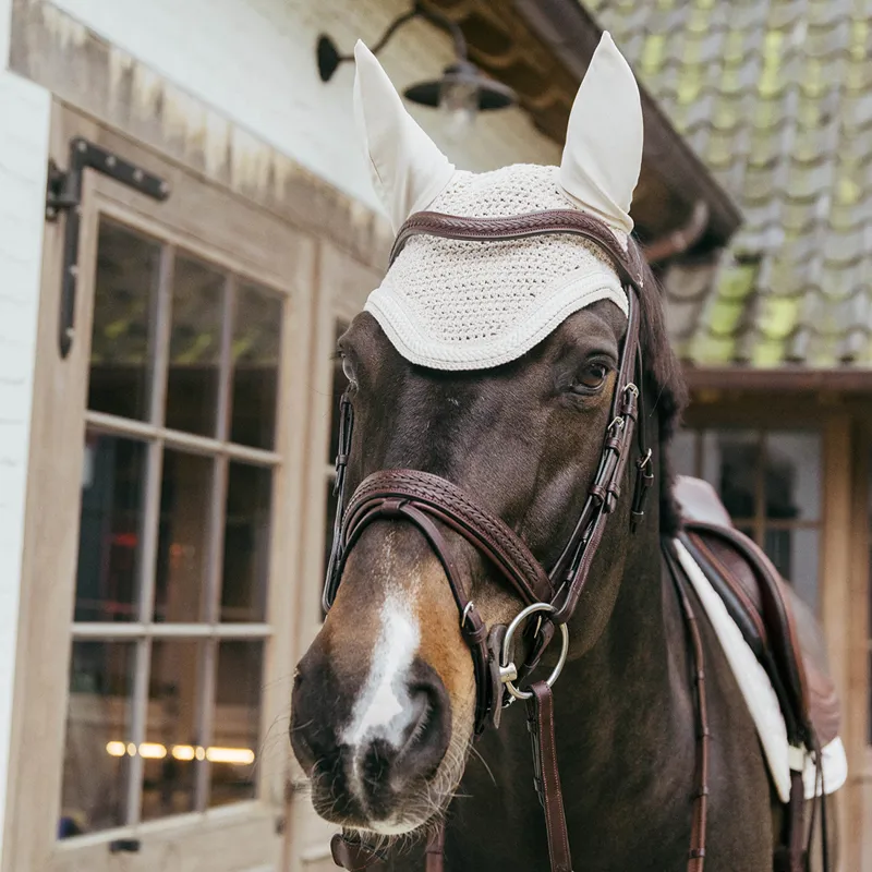 Kentucky Wellington Plaited Cord Fly Veil - Beige