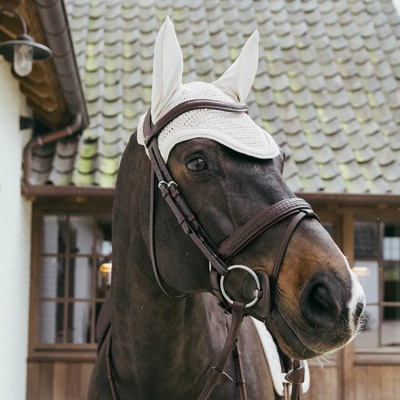 Kentucky Wellington Plaited Cord Fly Veil - Beige-3