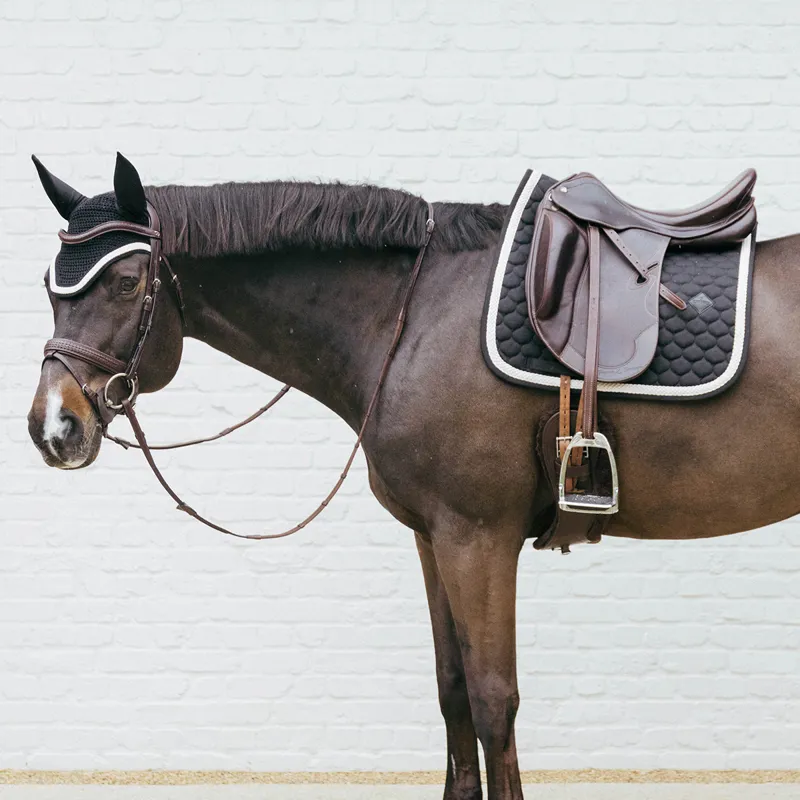 Kentucky Wellington Plaited Cord Fly Veil - Black-2