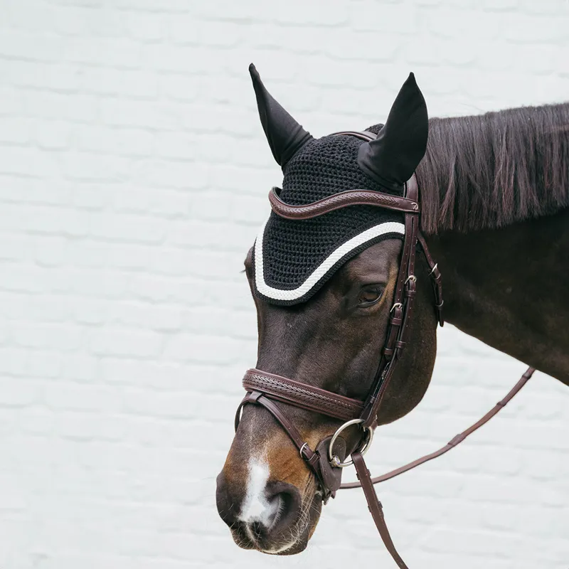 Kentucky Wellington Plaited Cord Fly Veil - Black-3