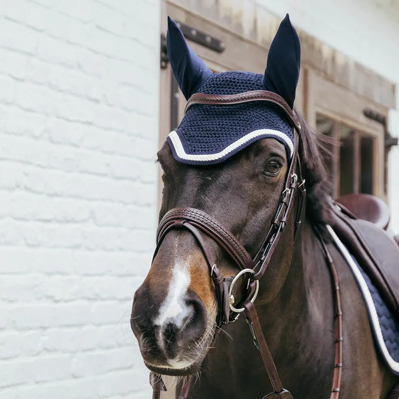 Kentucky Wellington Plaited Cord Fly Veil - Navy