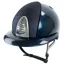 KEP Cromo 2.0 Polo Shine/Star Fabric Riding Hat - Blue/Blue/Blue