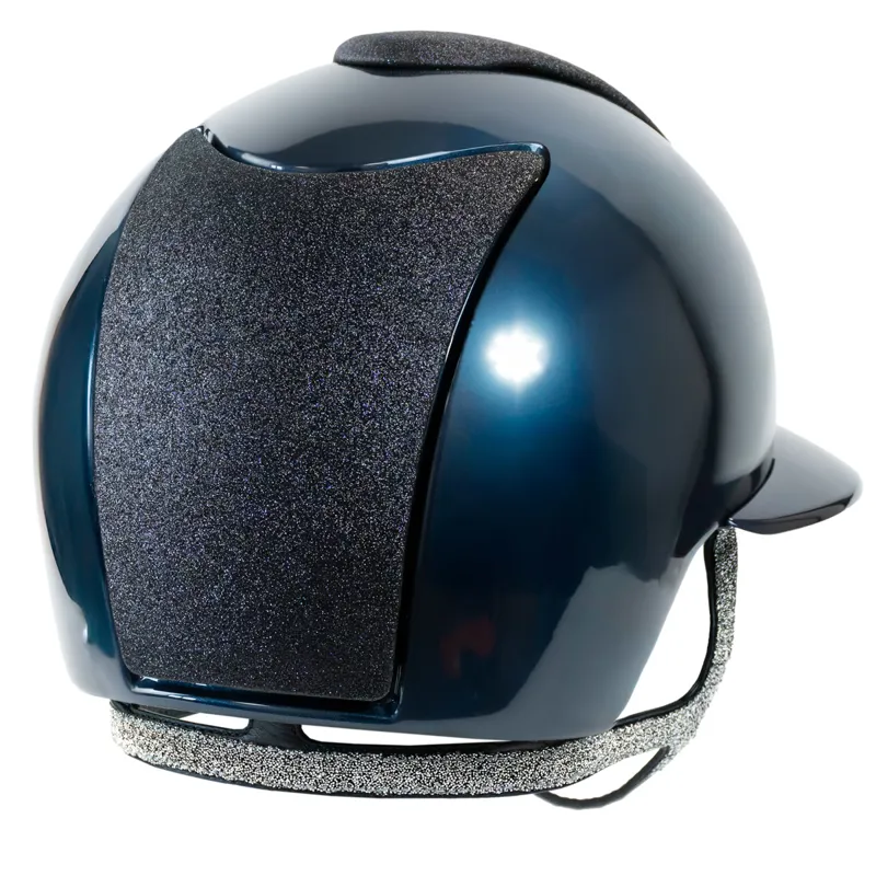 KEP Cromo 2.0 Polo Shine/Star Fabric Riding Hat - Blue/Blue/Blue-2