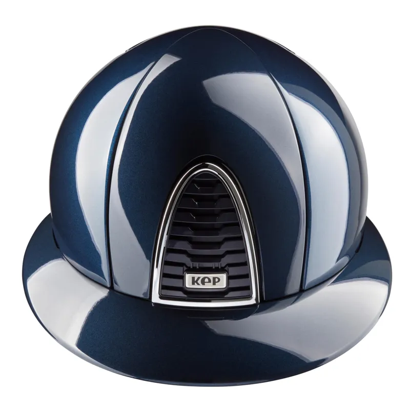 KEP Cromo 2.0 Polo Shine Riding Hat - Blue